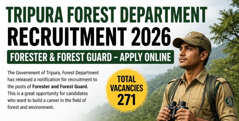 Tripura Forest Department Recruitment 2026 – How to apply